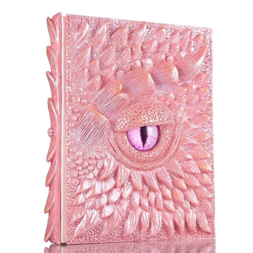 Dragon Secret Diary 3D Dragon Relief Incisione Libro Retro Fantasy Diary