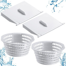 8926 Skimmer-Ersatzwehr-Türklappe und 8928 Pool-Skimmer-Korb für Oberirdische und in der Erde Befindliche Schwimmbadteile