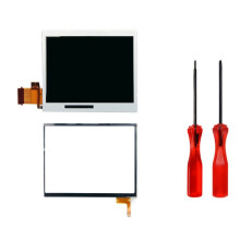 Per Touch Screen LCD NDSL+Kit Down Screen con Cacciavite per Kit Schermo di Ricambio per Console di Gioco NDSL