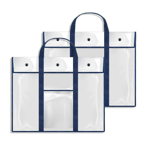 2 Pacotes de Bolsa  de Armazenamento de Pôsteres de 31,5 X 25,5 Polegadas Suporte para Quadro de Avisos Recipiente de Portfólio de Arte para