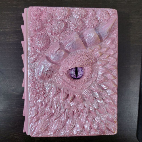 Dragon Secret Diary 3D Dragon Relief Incisione Libro Retro Fantasy Diary 2
