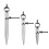 3 Pieces Adjustable Lockable Spring Wing Divider 4/6/8 Inch Carbon Steel Caliper Measuring Tool Leather Compass 1