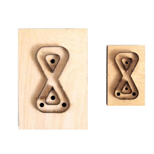2pc Leather Cutting Die Set,Leather Dies for Cutting Shapes,Bow Shape Backpack Strap Mold for DIY Leather  Projects