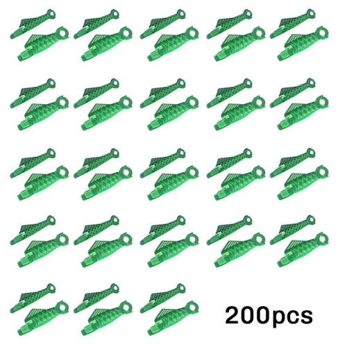 200Pcs Fish Mouth Sewing Machine Needle Threader, Quick Sewing Machine Loop Fish Type Needle Threaders(Large + Small) 2