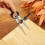 3 Pieces Adjustable Lockable Spring Wing Divider 4/6/8 Inch Carbon Steel Caliper Measuring Tool Leather Compass 6