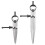 3 Pieces Adjustable Lockable Spring Wing Divider 4/6/8 Inch Carbon Steel Caliper Measuring Tool Leather Compass 4