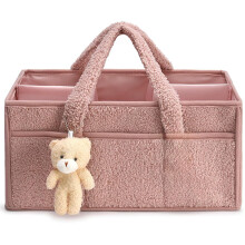 Nappy Organiser Nappy Caddy With Compartments For Pram And Changing Bag Nappy Storage With Handles For Nappies Wipes C