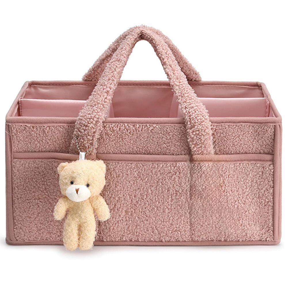 Nappy Organiser Nappy Caddy With Compartments For Pram And Changing Bag Nappy Storage With Handles For Nappies Wipes C