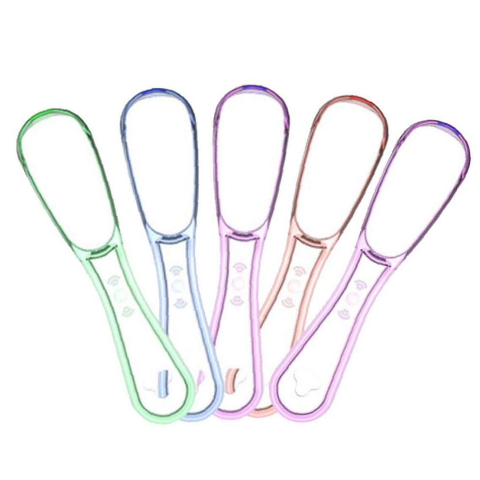 5pcs Silicone Tongue Scraper for Bad Breath Removal NonGagging Oral Hygiene Cleaner for Adults and Kids