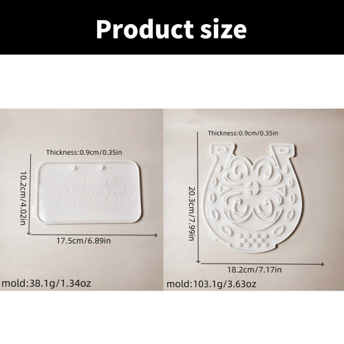 Four-Leaf Clovers Door Back Hanging Decoration Silicone Plaster 2