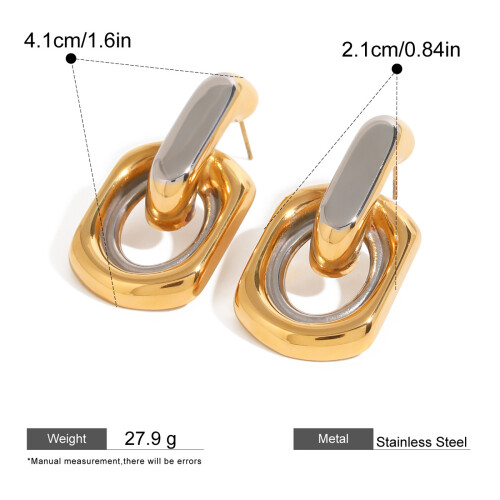 Boucles d'oreilles pendantes géométriques-JDE2401004 PS 2