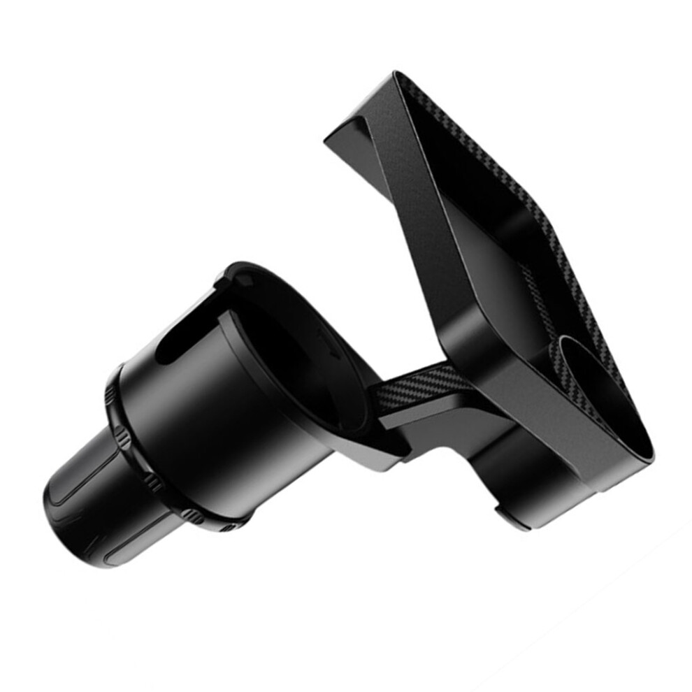 (L) Car Cup Holder with Attachable Tray 360 Swivel Support Organizer
