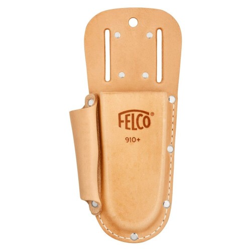 Felco Felco 910 Plus leather holster for secateurs - Loop and clip with side pocket
