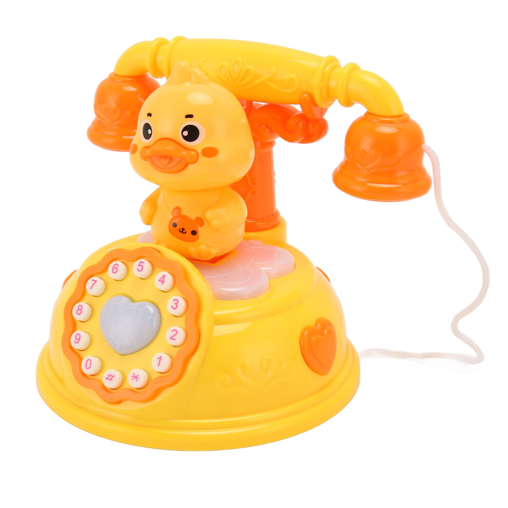 Duck-Shaped Baby Phone Toy, Music Sensory Learning, 15X12.4cm Light 7661369131021