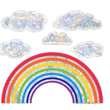 Kleurrijke raamsticker Regenboog Statisch Glas Raammuurstickers Sunshine Prisma Dubbelzijdige Zichtbare Interieurdecoratieposters