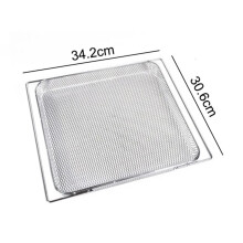 Leicht sauberer Bratkorb Küchenutensilien 34,2 30,6 3 cm Luftfrittierzubehör Hochtemperaturbeständig