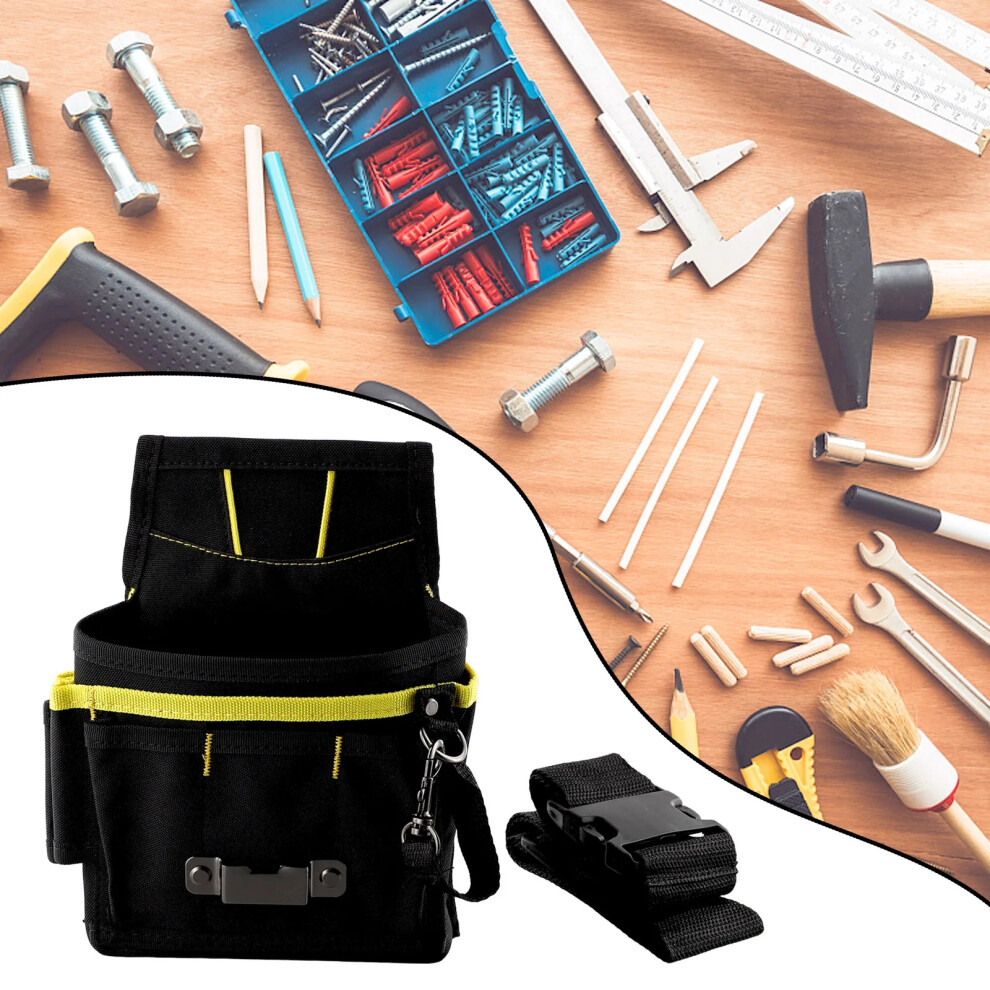 600D Oxford Fabric Tool Belt Screwdriver Utility Kit Holder Tool Bag Pocket Pouch Bag Electrician Waist Pocket Pouch Bag 6935161469493