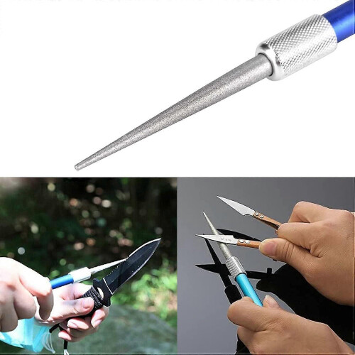 (As show, One size) Retractable diamond sharpener - serrated knife sharpener - super portable mini pocket knife sharpener 2