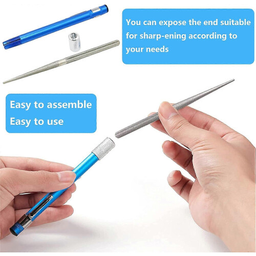 (As show, One size) Retractable diamond sharpener - serrated knife sharpener - super portable mini pocket knife sharpener 1