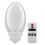 (As show, One size) 220V EU Plug without Pattern Smart 3-Color Night Light LED Lamp with Remote Control 1