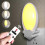 (As show, One size) 220V EU Plug without Pattern Smart 3-Color Night Light LED Lamp with Remote Control 5