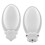 (As show, One size) 220V EU Plug without Pattern Smart 3-Color Night Light LED Lamp with Remote Control 2