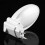 (As show, One size) 220V EU Plug without Pattern Smart 3-Color Night Light LED Lamp with Remote Control 3