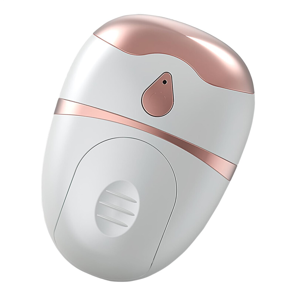 White Eye Massager With Heat And Cooling For Puffiness Reduction, Nanomist Hydrating Facial Care