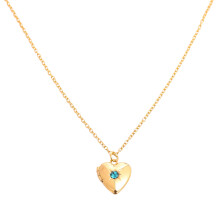 Adjustable Length Neckchain Heart Necklace for Women with-May