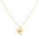 Collier en forme de cœur avec pierre de naissance,-Peut 1
