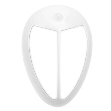 (As show, One size) Intelligent LED Infrared Light Sensor Night Lamp for Corridor Wardrobe Home (White)