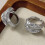 Trendy getextureerde ringen Versiering Verstelbare-staal kleur 6
