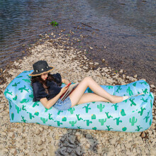 Tragbarer Aufblasbarer Lounger 180x80cm Polyesterfaser für Outdoor-Wandern & Picknicks