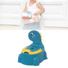 Kids Dinosaur Potty Chair, Adjustable Height, Safe PP, Blue