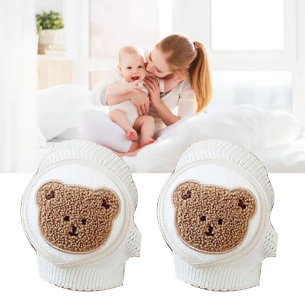 Baby Cotton Knee Pads, Soft & Elastic, Slip-Resistant Crawling Aid