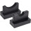 Baseball Bat Display Rack Horizontal Bamboo Wall Mount Black Compact Holder with Scratch Padding 4