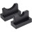 Baseball Bat Display Rack Horizontal Bamboo Wall Mount Black Compact Holder with Scratch Padding 3