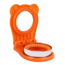 Edelstahl Sandwich Cutter Form, Rund, Orange, Küchenwerkzeug