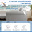 Homcom HOMCOM Convertible Pull Out Sleeper Sofa Bed Settee for Living Room, Grey 5