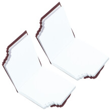 2Stk Chocolate Cover Steno Pads, Handlich, Robust, Notizblock