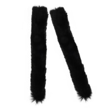 2St Faux Fur Tasriem Beschermhoes Met Ritssluiting Voor Kettinghandtas