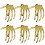 6Stück Halloween- Palmform 6