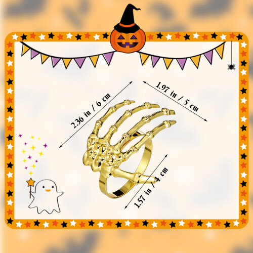 6Stück Halloween- Palmform 2