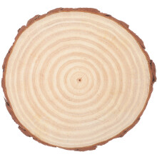 große runde holzscheibe naturholz für tischdekoration und tischmitte