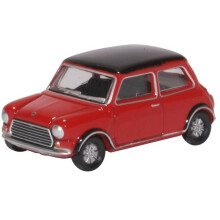 Oxford Diecast 76MCS003 Mini Cooper MkII Tartan Red/Black OO Gauge