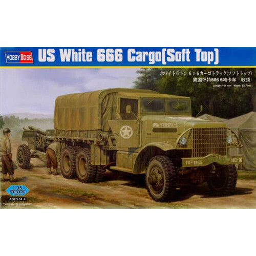 Hbb83802 - Hobbyboss 1:35 - Us White 666 Cargo (soft Top)