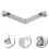 Crutch Shrapnel De Forma De V Para Bloqueo DIY 4