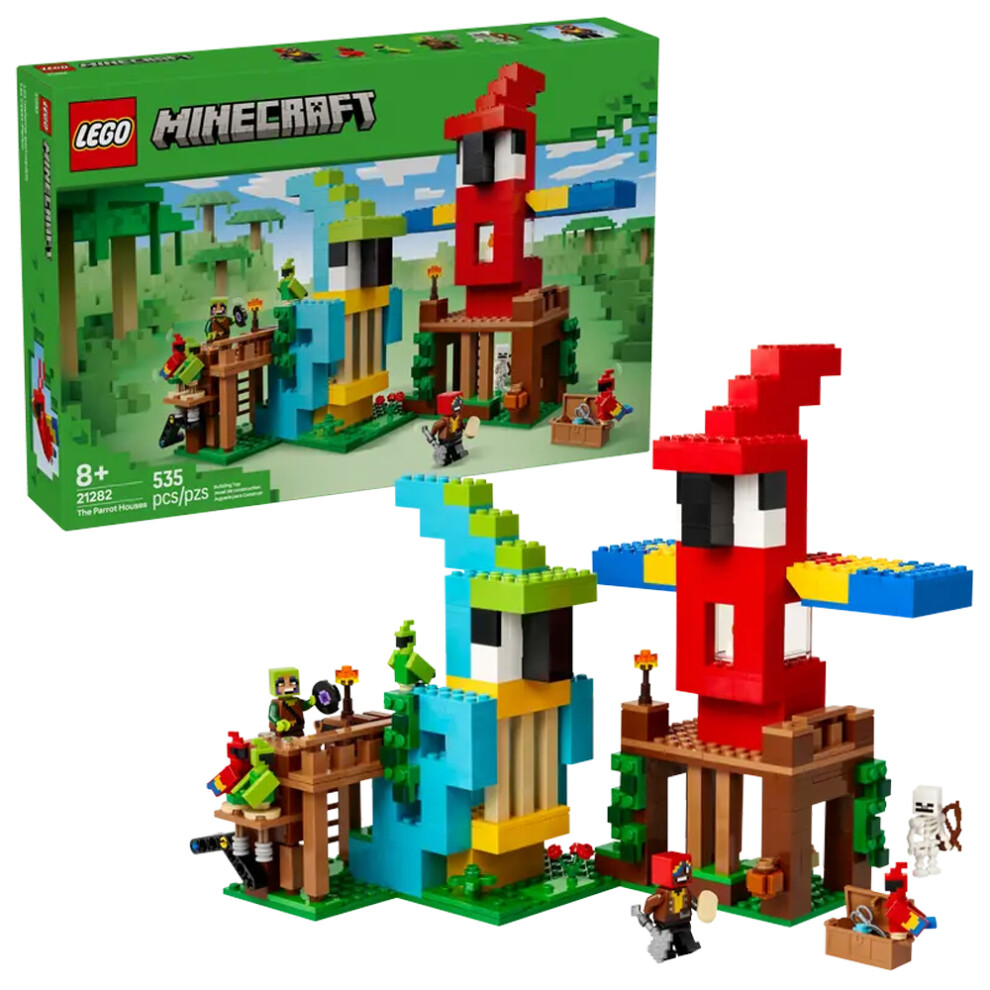 Lego Minecraft 21282 The Parrot Houses Age 8+ 535Pcs