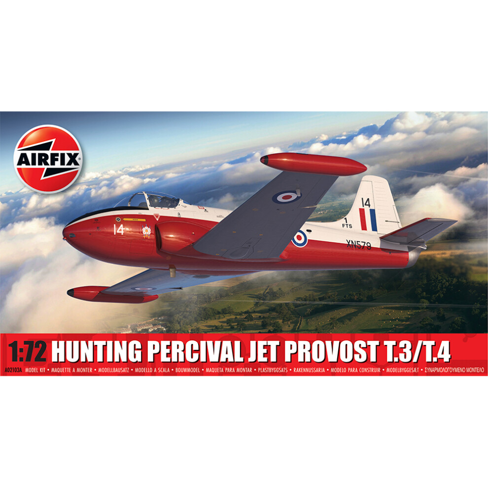 Airfix Standard Model Set - A02103A Hunting Percival Jet Provost T.3/T.4 Model Building Kit - Plastic Model Plane Kits for Adults & Children 8+, Set Includes Sprues and Decals - 1:72 Scale Model - Image 14