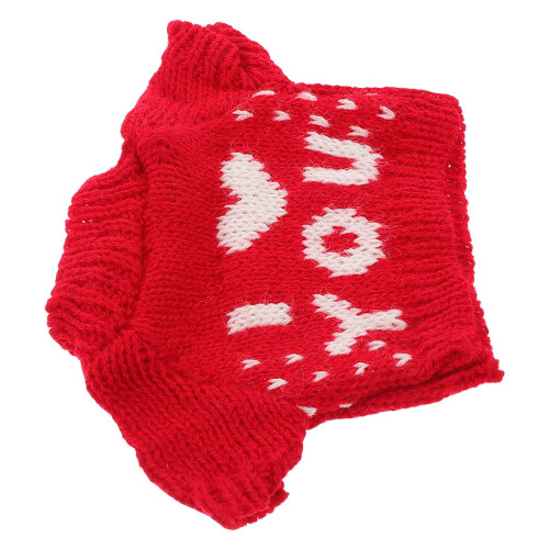 Vêtement Pour Peluche En Coton Doux Rouge